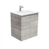 Fienza 600mm Vanessa Top With Edge Wall Hung Cabinet - Industrial